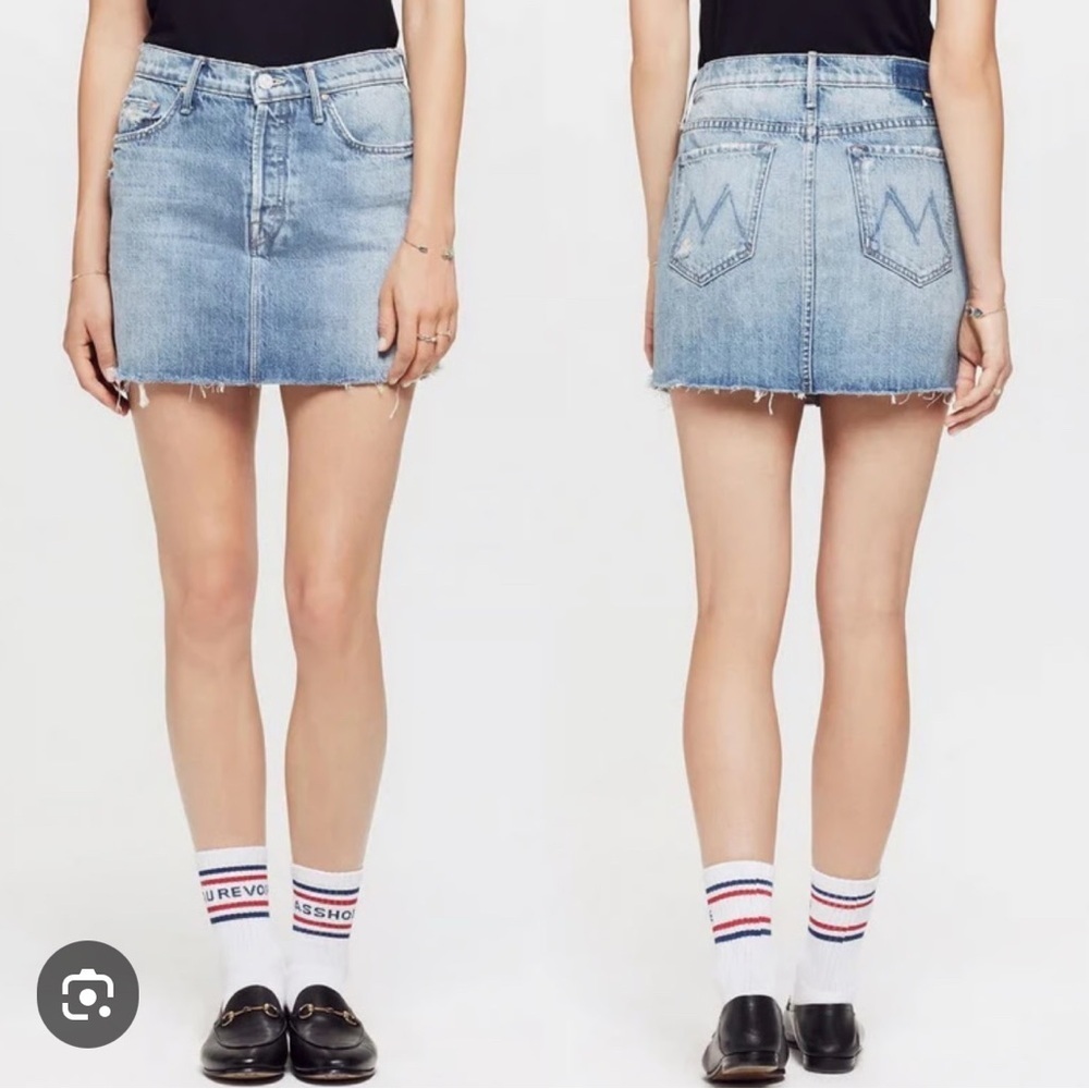 MOTHER | Superior | VAGABOND | MINI |FRAY DENIM |Destroyed Bills |SKIRT |Size 26